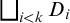 square union Underscript i less than k Endscripts upper D Subscript i