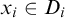 x Subscript i Baseline element of upper D Subscript i