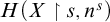 upper H left parenthesis upper X up harpoon with barb right s comma n Superscript s Baseline right parenthesis