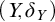 left parenthesis upper Y comma delta Subscript upper Y Baseline right parenthesis