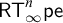 sans serif upper R upper T Subscript infinity Superscript n Baseline sans serif pe