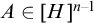 upper A element of left bracket upper H right bracket Superscript n minus 1