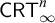 sans serif upper C upper R upper T Subscript infinity Superscript n