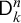 sans serif upper D Subscript k Superscript n