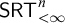 sans serif upper S upper R upper T Subscript less than infinity Superscript n