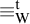 identical to Subscript normal upper W Superscript normal t Baseline