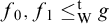 f 0 comma f 1 less than or equals Subscript normal upper W Superscript normal t Baseline g