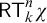 sans serif upper R upper T Subscript k Superscript n Baseline chi