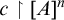 c up harpoon with barb right left bracket upper A right bracket Superscript n