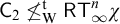 sans serif upper C 2 neither less than nor equals Subscript normal upper W Superscript normal t Baseline sans serif upper R upper T Subscript infinity Superscript n Baseline chi