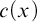 c left parenthesis x right parenthesis