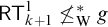 sans serif upper R upper T Subscript k plus 1 Superscript 1 Baseline neither less than nor equals Subscript normal upper W Superscript asterisk Baseline g