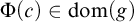 normal upper Phi left parenthesis c right parenthesis element of dom left parenthesis g right parenthesis