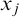 x Subscript j
