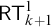 sans serif upper R upper T Subscript k plus 1 Superscript 1