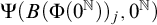 normal upper Psi left parenthesis upper B left parenthesis normal upper Phi left parenthesis 0 Superscript double struck upper N Baseline right parenthesis right parenthesis Subscript j Baseline comma 0 Superscript double struck upper N Baseline right parenthesis
