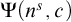 normal upper Psi left parenthesis n Superscript s Baseline comma c right parenthesis