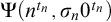 normal upper Psi left parenthesis n Superscript t Super Subscript n Superscript Baseline comma sigma Subscript n Baseline 0 Superscript t Super Subscript n Superscript Baseline right parenthesis