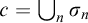 c equals union Underscript n Endscripts sigma Subscript n