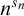 n Superscript s Super Subscript n