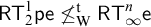 sans serif upper R upper T 2 Superscript 1 Baseline sans serif pe neither less than nor equals Subscript normal upper W Superscript normal t Baseline sans serif upper R upper T Subscript infinity Superscript n Baseline sans serif e