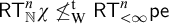 sans serif upper R upper T Subscript double struck upper N Superscript n Baseline chi neither less than nor equals Subscript normal upper W Superscript normal t Baseline sans serif upper R upper T Subscript less than infinity Superscript n Baseline sans serif pe