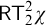 sans serif upper R upper T 2 squared chi