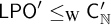 sans serif upper L upper P upper O prime less than or equals Subscript normal upper W Baseline sans serif upper C prime Subscript double struck upper N