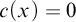 c left parenthesis x right parenthesis equals 0