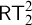 sans serif upper R upper T 2 squared