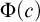normal upper Phi left parenthesis c right parenthesis