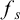 f Subscript s