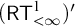 left parenthesis sans serif upper R upper T Subscript less than infinity Superscript 1 Baseline right parenthesis prime