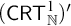 left parenthesis sans serif upper C upper R upper T Subscript double struck upper N Superscript 1 Baseline right parenthesis prime