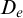 upper D Subscript e