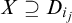 upper X superset of or equal to upper D Subscript i Sub Subscript j