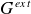 upper G Superscript e x t