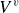 upper V Superscript v