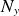 upper N Subscript y