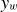 y Subscript w