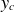 y Subscript c