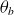 theta Subscript b