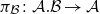 pi Subscript script upper B Baseline colon script upper A period script upper B right arrow script upper A
