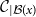 script upper C Subscript vertical bar script upper B left parenthesis x right parenthesis