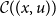 script upper C left parenthesis left parenthesis x comma u right parenthesis right parenthesis