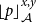 left floor p right floor Subscript script upper A Superscript x comma y