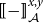 left bracket left bracket minus right bracket right bracket Subscript script upper A Superscript x comma y