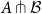 upper A pitchfork script upper B