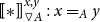 left bracket left bracket asterisk right bracket right bracket Subscript white down pointing triangle upper A Superscript x comma y Baseline colon x equals Subscript upper A Baseline y