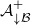 script upper A Subscript down arrow script upper B Superscript plus
